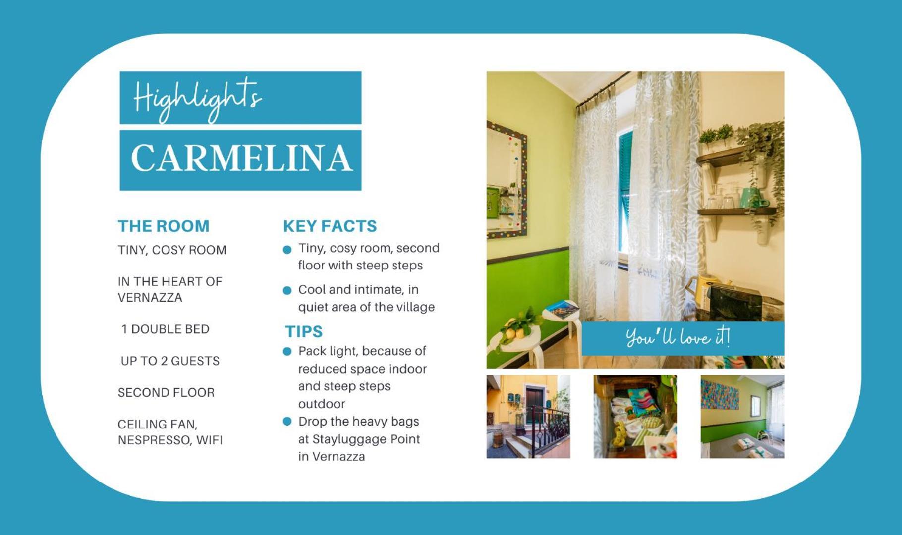 Carmelina Room Vernazza Dış mekan fotoğraf